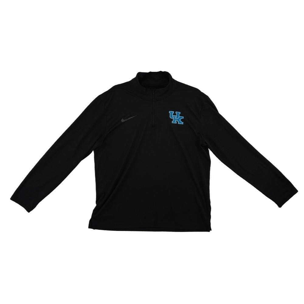 Nike Kentucky Wildcats Pullover Men's Size Large Black Dri Fit Quarter Zip NCAA